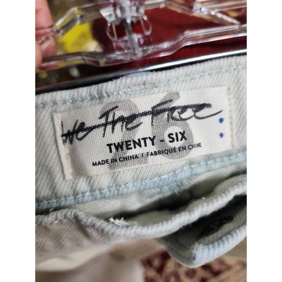 Free People North Star Patched Harem Jeans Size 26 - Picture 7 of 7